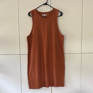 Richer Poorer Rust Orange Sleeveless Mini Dress